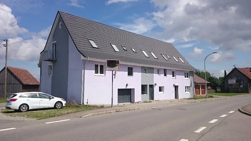 Außenansicht der Pension Biberach-Riss-Zimmer-frei
